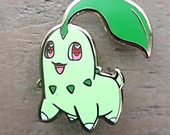 Chikorita Enamel Pin