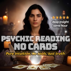 Lettura psichica senza carte – Intuizione intuitiva, guida energetica e risposte accurate nella stessa ora senza strumenti dei tarocchi