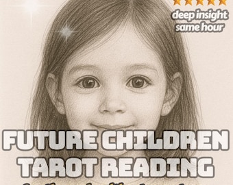Future Children Psychic Drawing - Reading – SAME DAY Sketch of Your Future Child with Family Path, Love Energy & Intuitive Baby Insight