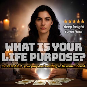 Descubre el propósito de tu vida: lectura psíquica en la misma hora para descubrir la misión de tu alma, lecciones de vida y lo que realmente estás destinado a hacer.