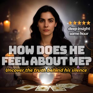 How Does He Feel About You? Psychic Love Tarot Reading with SAME HOUR Delivery – Accurate Insight Into His Emotions and Intentions