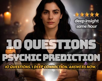 Previsão psíquica em 10 perguntas – Leitura na MESMA HORA com insights rápidos e precisos sobre amor, relacionamentos, vida e orientação espiritual.