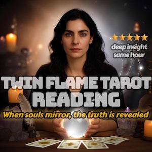 Lectura de Tarot de Llamas Gemelas con Percepción en la MISMA HORA: Lectura Psíquica del Amor Rápida y Precisa para la Conexión con Almas Gemelas y Guía Espiritual