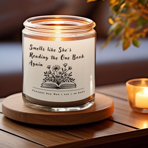 Smells Like Shes Reading Again Candle, Reading Candle, Literary Candle, Bookworm Candle, Bookish Candle, Candle for Reader, Book Candle,Read