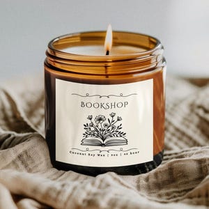 Bookshop Candle, Reading Candle, Literary Candle, Bookish Candle, Book Candle, Bookworm Candle, Library Gift Candle, Candle for Reader, Read