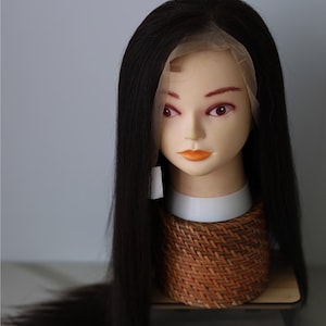 13x4 Frontal Straight Human Hair | Natural Black Lace Frontal | Vietnamese Real Hair | HD Lace | Handmade | Heat Resistant