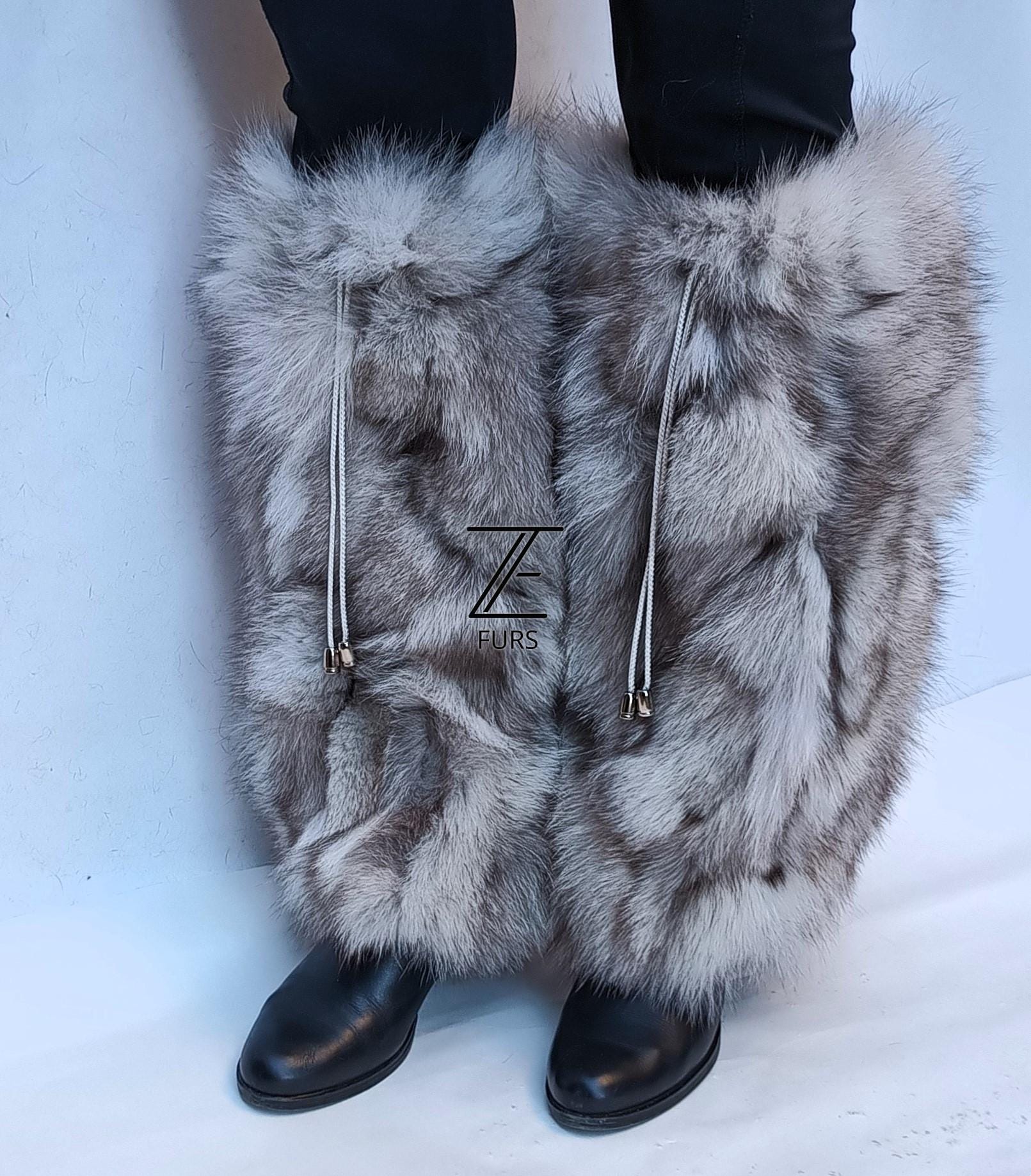 Jambières En Fausse Fourrure Pour Femme