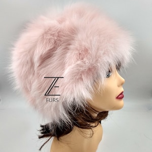 Real Fox Fur Hat. Handmade Hat. Women’s winter hat.fluffy hat. Gift for woman.