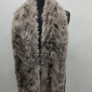 Real mink  Fur neck Long Scarf . Handmade.Unisex Brand New Scarf.Scarf collar double side.Fur on both sides.DOUBLE  Scarves.