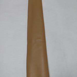 Peut inclure: Une longue bande &eacute;troite de mat&eacute;riau lisse de couleur beige avec une finition mate. L'objet est orient&eacute; verticalement, affichant une teinte brun clair unie et coh&eacute;rente sur toute sa surface visible, avec des bords droits et nets des deux c&ocirc;t&eacute;s.