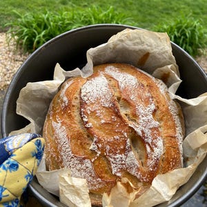 Receta de pan de masa madre fácil / Pan artesanal casero fácil (Descargar PDF)