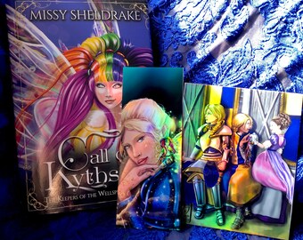 Call of Kythshire author signed limited edition hardcover gift bundle set with print and bookmark