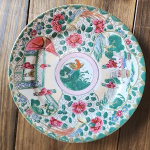 Vintage Japanese Porcelain Plate Stamped