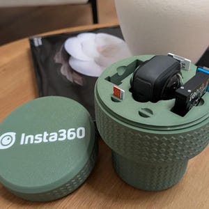 Estuche de Transporte para Insta360 X2/X3/X4 | Funda Rígida Personalizada con Espacio para Cámara, Baterías y Tarjetas MicroSD