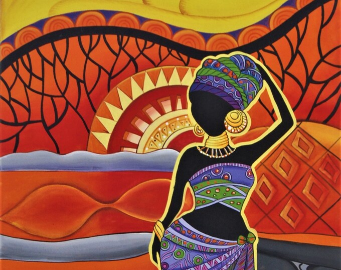 HAITIAN ART, Canvas Wall Art, Art of Haiti, Canvas Painting, Haitian