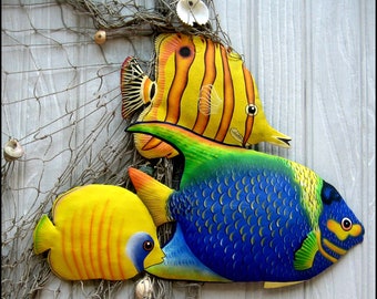 tropical fish ornaments