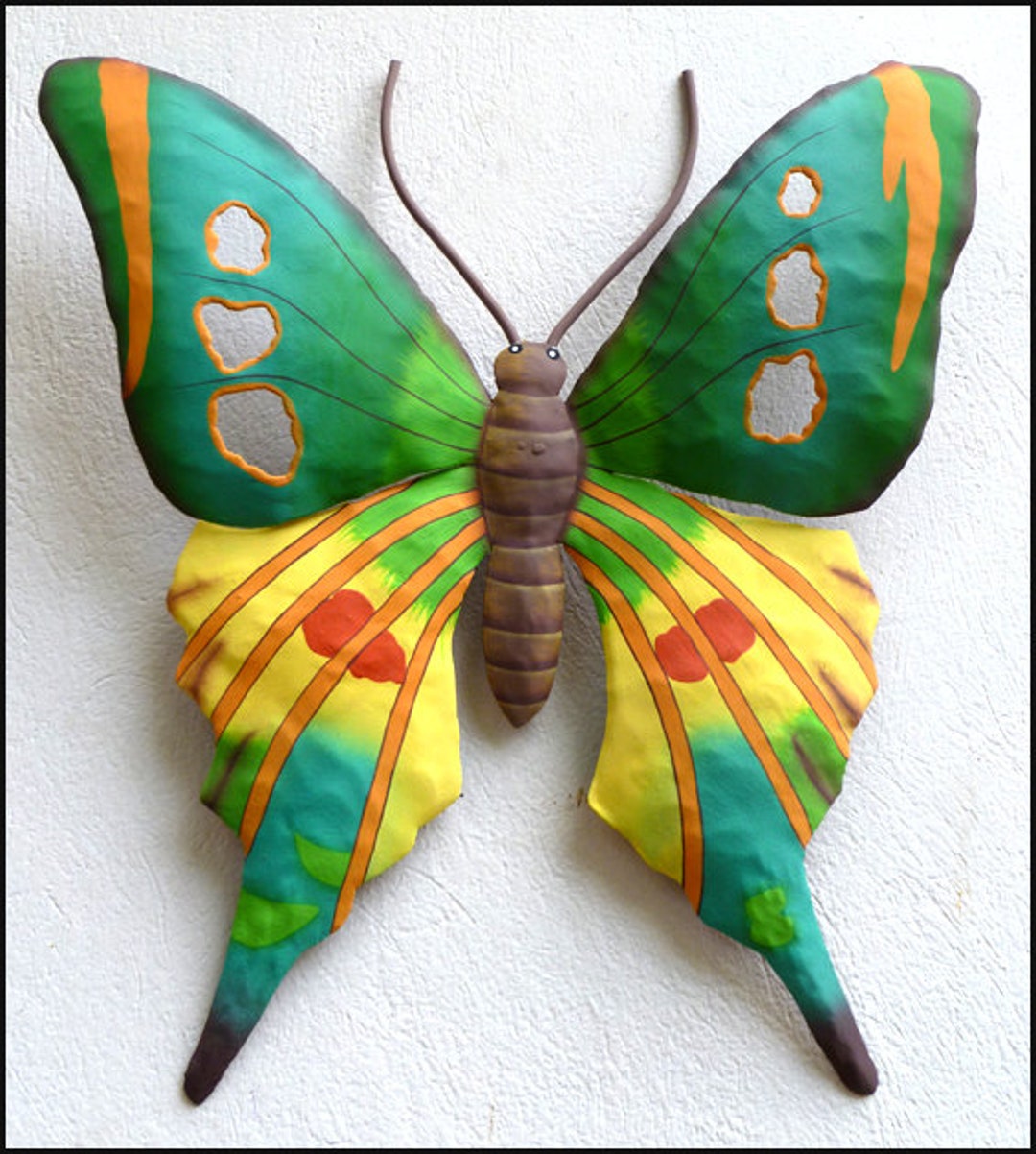 BUTTERFLY Metal Wall Art 5 Color Choices Butterfly Wall Art Etsy