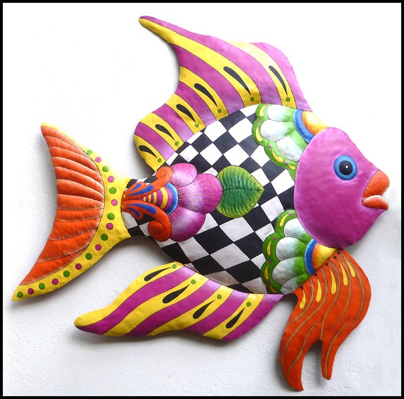 Tropical Fish Metal Wall Art Outdoor Hand Painted Ireland - Tropical Wall Decor Fish Tropical Fish Metal Wall Art Outdoor Hand Painted Ireland - Tropical Wall Decor Fish