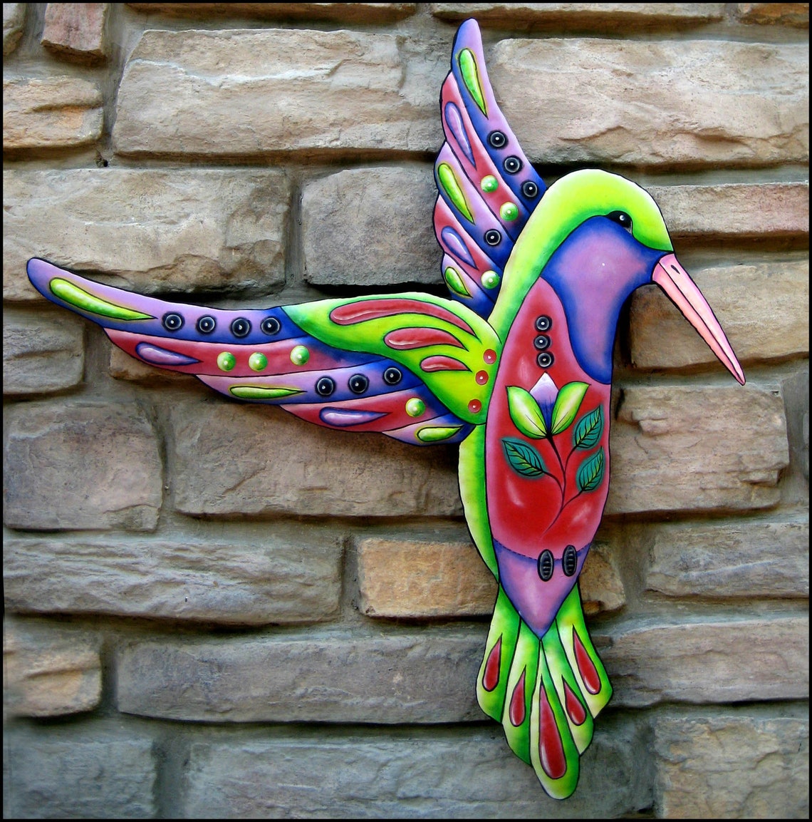 HUMMINGBIRD WALL HANGING Outdoor Wall Art Metal Wall Decor Etsy