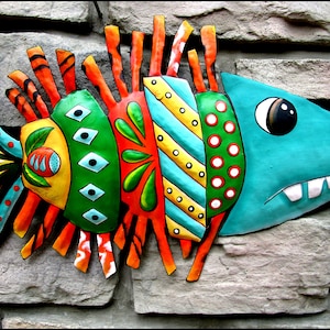 Wood Fish Decoration,fish Art Wall Decor, Wooden Fish Wall Decor
