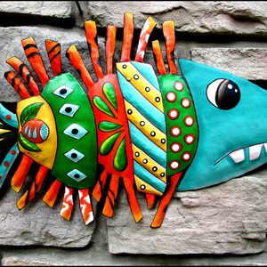 Wood Fish Decoration,fish Art Wall Decor, Wooden Fish Wall Decor