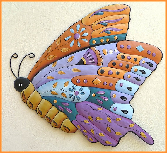 MONARCH BUTTERFLY, Metal Art, Haitian Art, Metal Wall Art 34, Hand