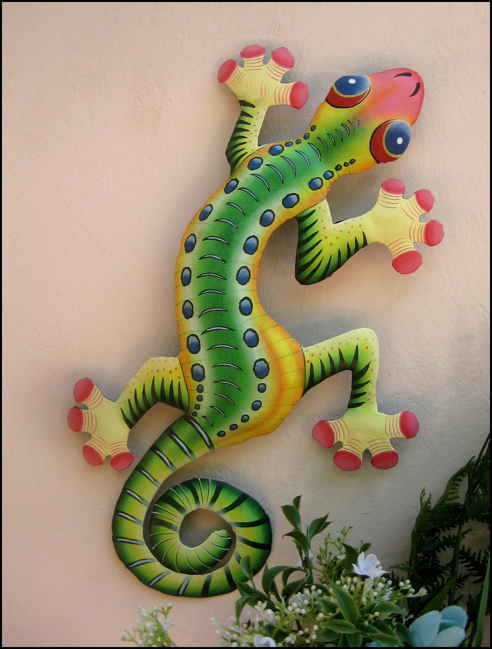 GECKO Wall Hanging Gecko Wall Decor Outdoor Garden Art | Etsy