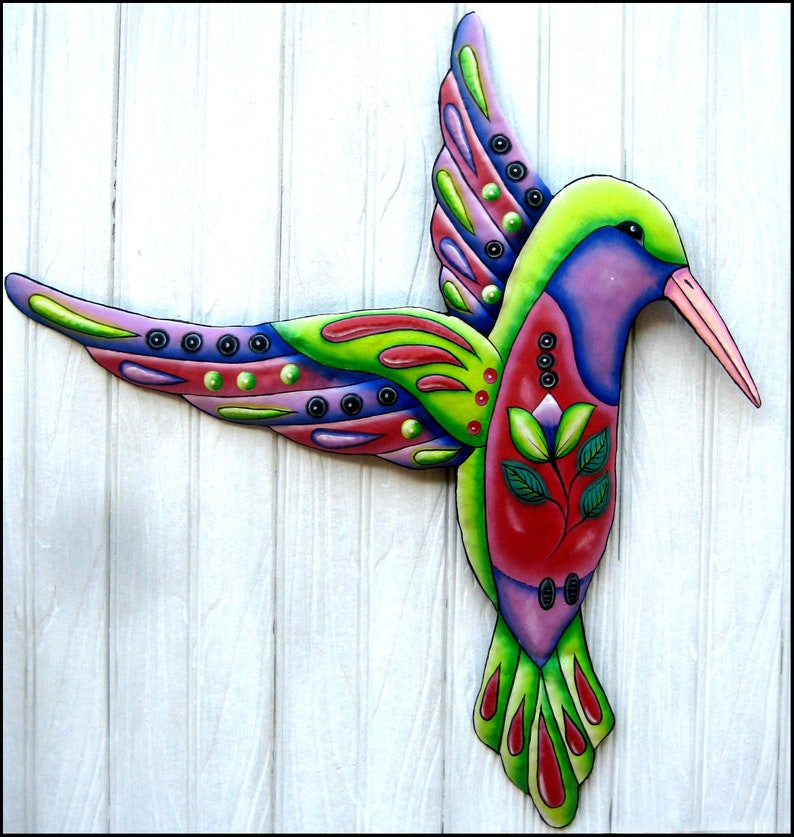 HUMMINGBIRD WALL HANGING Outdoor Wall Art Metal Wall Decor Etsy