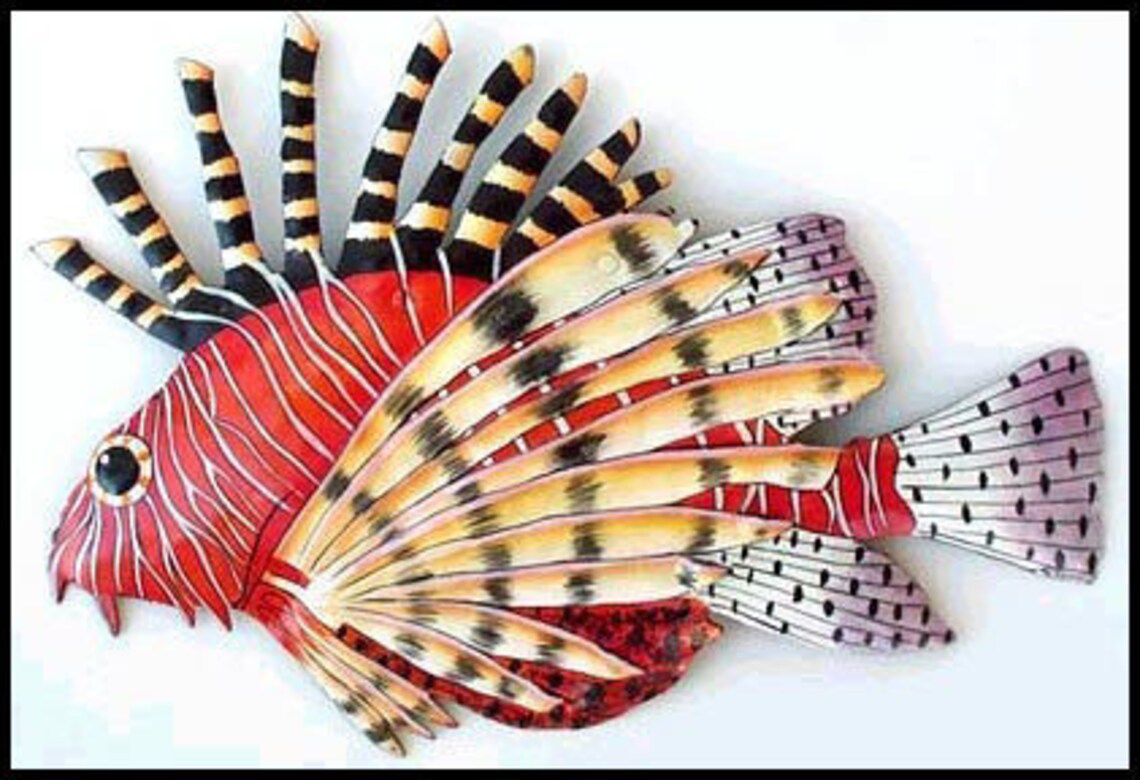 TROPICAL FISH Wall Art Metal Wall Hanging Island Decor Etsy