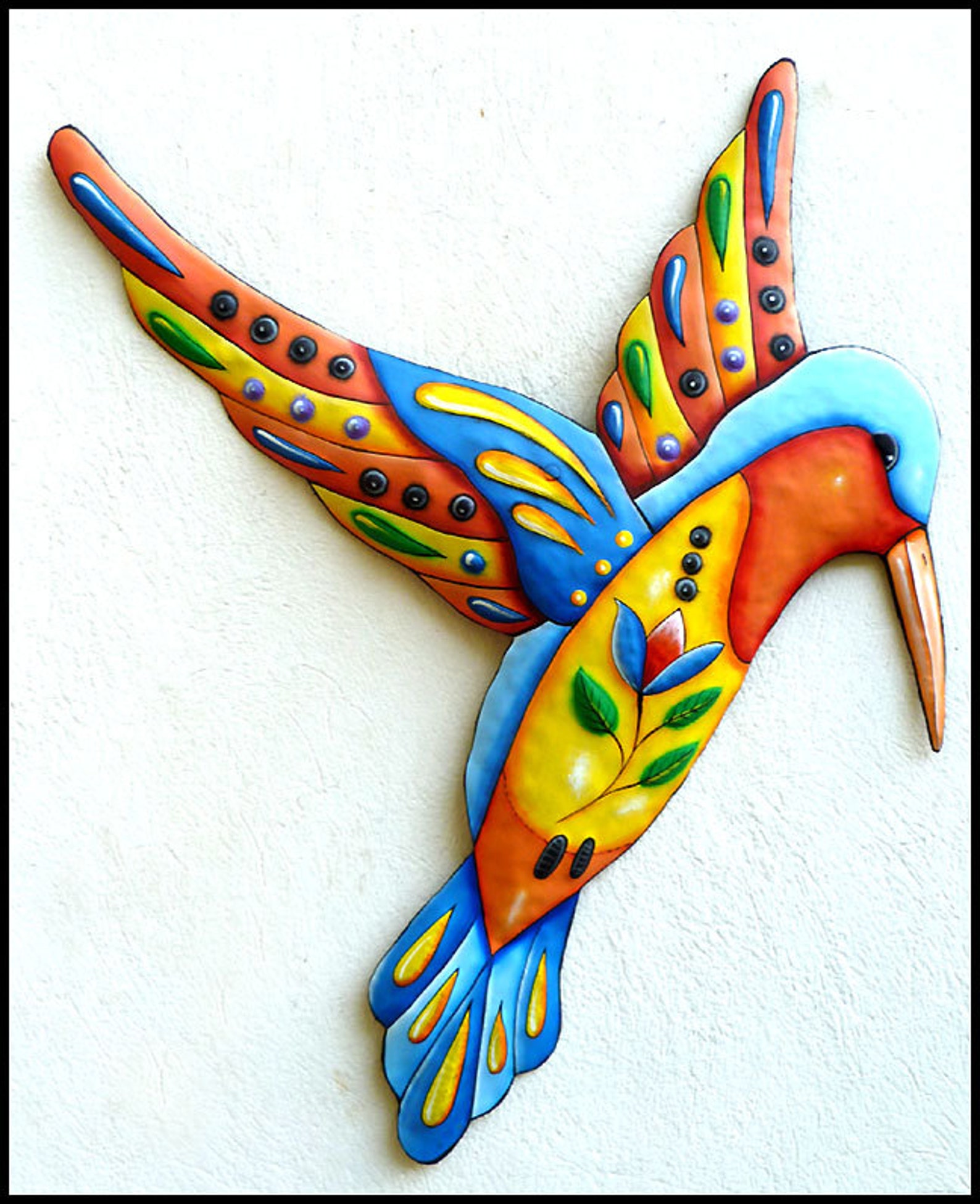 HUMMINGBIRD WALL HANGING Outdoor Wall Art Metal Wall Decor Etsy