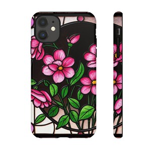 Stained glass floral phone case