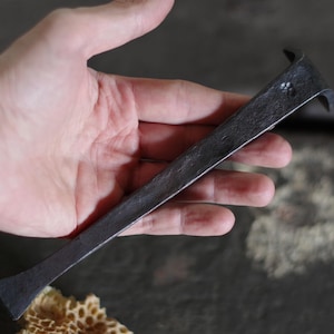 Hand forged beehive tool
