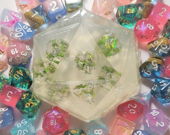 Class themed D20 Shaped Soap with full set of dice - Choose your fragrance