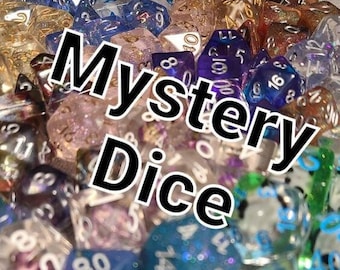 Random 7 piece dice set - Mystery Dice