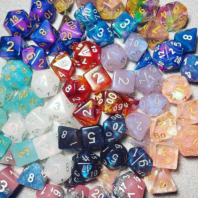 Random 7 piece dice set - Mystery Dice image 2