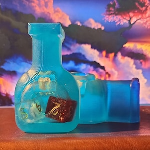 Potion of Mana Potions Soap with dice - Dungeons and Dragons, Pathfinder, TTRPG