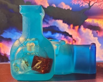Potion of Mana Potions Soap with dice - Dungeons and Dragons, Pathfinder, TTRPG