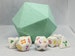 Large D20 Bath Bomb with complete suprise set of dice inside - DnD, Pathfinder, Polyhedral 