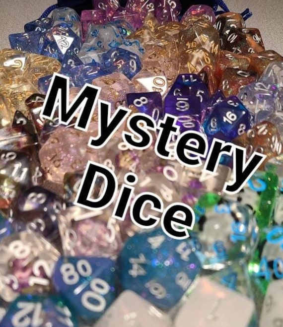 Random 7 piece dice set - Mystery Dice