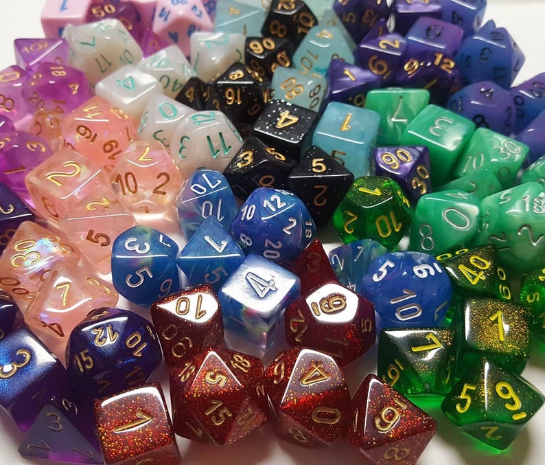 Random 7 piece dice set - Mystery Dice image 3