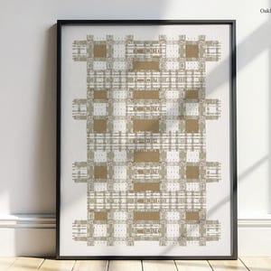 Brown and green Southwestern Wall Art, Modern Earthy Western Print, Warm Neutral Southwest Style, Archival Fine Art Paper, Modern Boho Art