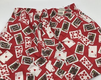 Vintage Joe Boxer Shorts Playing Cards Red Mens Large USA NOS