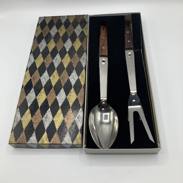 Vernco Stainless Steel Serving Set Spoon Fork Hanging MCM