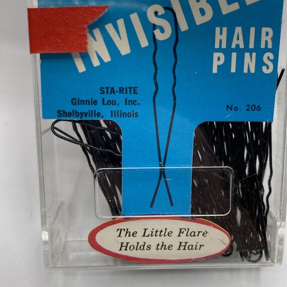 Vintage Sta-rite Hair Pins Black Metal 400 Pcs 1 7/8 display picture 1