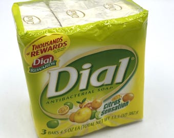 Wijzerplaat antibacteriële zeep Citrus Sensation 3 repen 4,5 oz Stopgezet 2005