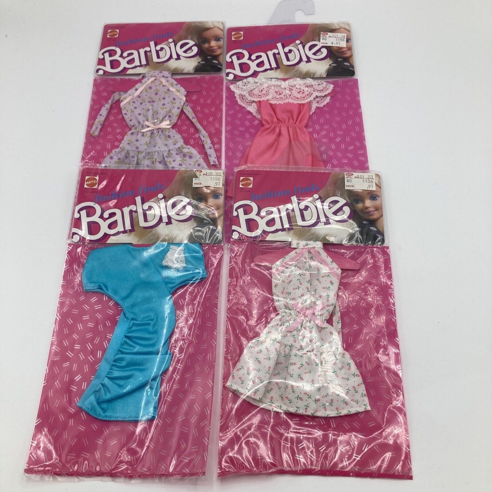 Barbie Fashion Finds Doll Clothes Lot 4 Dresses Vintage 1988 Etsy