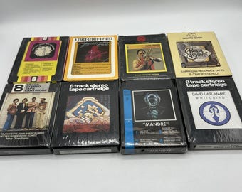 Lot of Sealed 8 Tracks Funk Pop Prog Rock R&B Electronic Dance