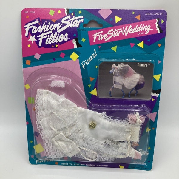 Kenner FashionStar Fillies Five Star Wedding Gown Feelin' Fancy Horse Outfit