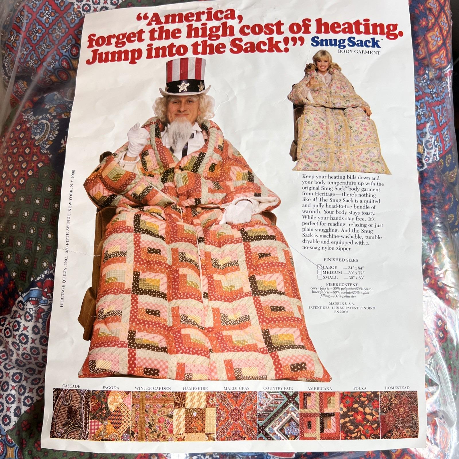 70s  ビンテージ  LOVE  寝袋 Vintage 1970s Snug Sack Body Garment Sleeping Bag Patchwork Large