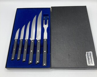 Rada Cutlery Paring Knife Set Stainless Steel Blades w Aluminum Handles 6  Piece